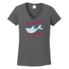 Ladies Heavy Cotton ™ 100% Cotton V Neck T Shirt Thumbnail