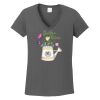 Ladies Heavy Cotton ™ 100% Cotton V Neck T Shirt Thumbnail