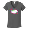 Ladies Heavy Cotton ™ 100% Cotton V Neck T Shirt Thumbnail