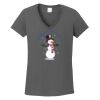 Ladies Heavy Cotton ™ 100% Cotton V Neck T Shirt Thumbnail