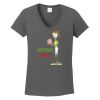 Ladies Heavy Cotton ™ 100% Cotton V Neck T Shirt Thumbnail