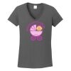 Ladies Heavy Cotton ™ 100% Cotton V Neck T Shirt Thumbnail