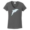 Ladies Heavy Cotton ™ 100% Cotton V Neck T Shirt Thumbnail