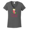 Ladies Heavy Cotton ™ 100% Cotton V Neck T Shirt Thumbnail