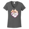 Ladies Heavy Cotton ™ 100% Cotton V Neck T Shirt Thumbnail