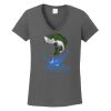 Ladies Heavy Cotton ™ 100% Cotton V Neck T Shirt Thumbnail