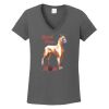 Ladies Heavy Cotton ™ 100% Cotton V Neck T Shirt Thumbnail