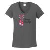 Ladies Heavy Cotton ™ 100% Cotton V Neck T Shirt Thumbnail