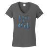 Ladies Heavy Cotton ™ 100% Cotton V Neck T Shirt Thumbnail