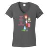 Ladies Heavy Cotton ™ 100% Cotton V Neck T Shirt Thumbnail