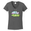 Ladies Heavy Cotton ™ 100% Cotton V Neck T Shirt Thumbnail