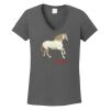 Ladies Heavy Cotton ™ 100% Cotton V Neck T Shirt Thumbnail