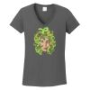 Ladies Heavy Cotton ™ 100% Cotton V Neck T Shirt Thumbnail