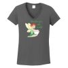 Ladies Heavy Cotton ™ 100% Cotton V Neck T Shirt Thumbnail