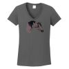 Ladies Heavy Cotton ™ 100% Cotton V Neck T Shirt Thumbnail