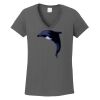 Ladies Heavy Cotton ™ 100% Cotton V Neck T Shirt Thumbnail