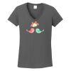 Ladies Heavy Cotton ™ 100% Cotton V Neck T Shirt Thumbnail