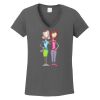 Ladies Heavy Cotton ™ 100% Cotton V Neck T Shirt Thumbnail