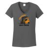 Ladies Heavy Cotton ™ 100% Cotton V Neck T Shirt Thumbnail