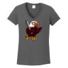 Ladies Heavy Cotton ™ 100% Cotton V Neck T Shirt Thumbnail