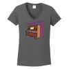 Ladies Heavy Cotton ™ 100% Cotton V Neck T Shirt Thumbnail