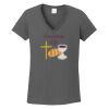 Ladies Heavy Cotton ™ 100% Cotton V Neck T Shirt Thumbnail