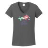 Ladies Heavy Cotton ™ 100% Cotton V Neck T Shirt Thumbnail