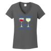 Ladies Heavy Cotton ™ 100% Cotton V Neck T Shirt Thumbnail