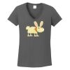 Ladies Heavy Cotton ™ 100% Cotton V Neck T Shirt Thumbnail