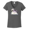 Ladies Heavy Cotton ™ 100% Cotton V Neck T Shirt Thumbnail