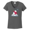 Ladies Heavy Cotton ™ 100% Cotton V Neck T Shirt Thumbnail