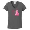 Ladies Heavy Cotton ™ 100% Cotton V Neck T Shirt Thumbnail