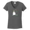 Ladies Heavy Cotton ™ 100% Cotton V Neck T Shirt Thumbnail
