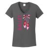 Ladies Heavy Cotton ™ 100% Cotton V Neck T Shirt Thumbnail