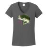 Ladies Heavy Cotton ™ 100% Cotton V Neck T Shirt Thumbnail