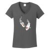 Ladies Heavy Cotton ™ 100% Cotton V Neck T Shirt Thumbnail