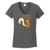 Ladies Heavy Cotton ™ 100% Cotton V Neck T Shirt Thumbnail