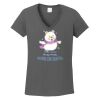 Ladies Heavy Cotton ™ 100% Cotton V Neck T Shirt Thumbnail