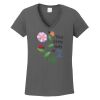 Ladies Heavy Cotton ™ 100% Cotton V Neck T Shirt Thumbnail