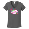 Ladies Heavy Cotton ™ 100% Cotton V Neck T Shirt Thumbnail