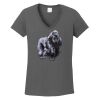 Ladies Heavy Cotton ™ 100% Cotton V Neck T Shirt Thumbnail