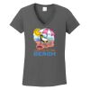 Ladies Heavy Cotton ™ 100% Cotton V Neck T Shirt Thumbnail