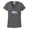 Ladies Heavy Cotton ™ 100% Cotton V Neck T Shirt Thumbnail