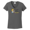 Ladies Heavy Cotton ™ 100% Cotton V Neck T Shirt Thumbnail