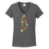 Ladies Heavy Cotton ™ 100% Cotton V Neck T Shirt Thumbnail