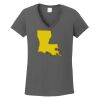 Ladies Heavy Cotton ™ 100% Cotton V Neck T Shirt Thumbnail