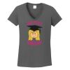 Ladies Heavy Cotton ™ 100% Cotton V Neck T Shirt Thumbnail