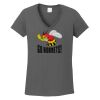 Ladies Heavy Cotton ™ 100% Cotton V Neck T Shirt Thumbnail