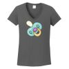 Ladies Heavy Cotton ™ 100% Cotton V Neck T Shirt Thumbnail
