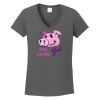 Ladies Heavy Cotton ™ 100% Cotton V Neck T Shirt Thumbnail